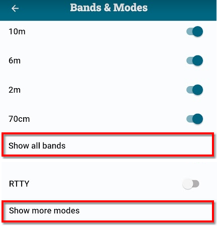 More Bands and Modes
